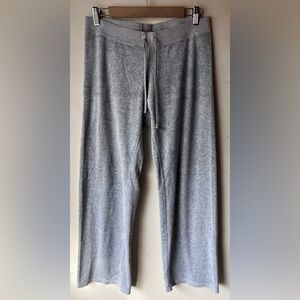 Vintage Juicy Couture Gray Terry Track Pants Y2K size Medium